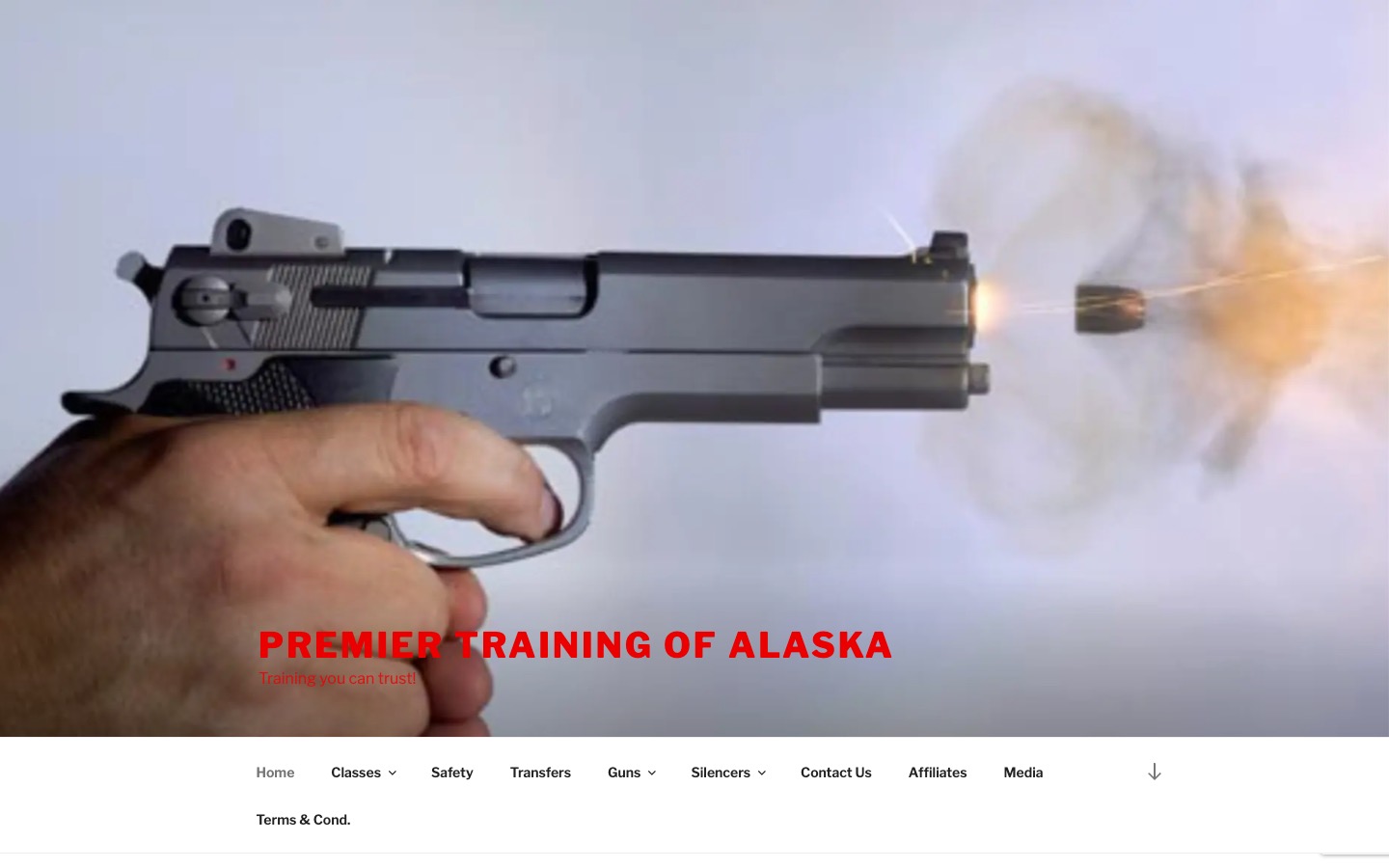 The current homepage